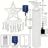preiswerte Weihnachtsbeleuchtung-3M Lichterketten Weihnachtsbaumbeleuchtung 350 LEDs EL Warmweiß Weiß Mehrfarbig Kreative Lichterketten Solar 12 V