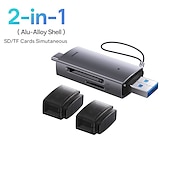 お買い得  パソコン＆オフィス-Baseus カードリーダー USB C &amp; usb3.0 に sd micro sd tf メモリカードデバイス 104mb/s 2tb スマートカードリーダーラップトップアクセサリー用