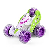 preiswerte RC-Fahrzeuge-Mini-Stunt-Dump-Auto, Ladespray, ferngesteuertes Auto, Kinderspielzeugauto, Licht 360 Rollover-Auto