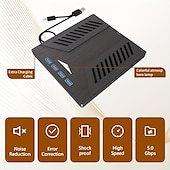 abordables Câbles et adaptateurs-interface hub multifonctionnel lecteur optique externe prend en charge la carte mémoire carte SD prend en charge plusieurs systèmes système Microsoft système Apple système Linux prend en charge les