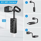 cheap Indoor IP Network Cameras-Y11 IP Camera 4K Mini Wireless Motion Detection Remote Access IR-cut Indoor Support 128 GB