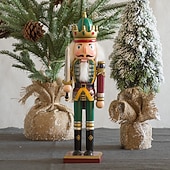 olcso Gyűjthető figurák-karácsonyi diótörő figurák díszek (30cm/11.81in), szobadekoráció, jelenetdekor, asztali dekoráció, karácsonyi kellékek, karácsonyi díszek