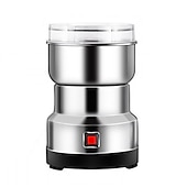 economico Elettrodomestici da cucina-Macinino elettrico per chicchi di caffè, lame in acciaio inossidabile, frullatore per spezie, erbe e noci