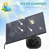 economico Videocamere di sorveglianza per esterni-ricarica solare impermeabile telecamera di sorveglianza di sicurezza IP esterna senza fili wifi telecamera ptz speed dome cctv visione notturna a colori rilevamento del movimento batterie di grandi