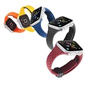baratos Pulseiras de Apple Watch-Pulseira Esportiva Compatível com Pulseira Apple Watch 38mm 40mm 41mm 42mm 44mm 45mm 49mm Elástico Áspero Fecho Magnético Silicone pulseira de substituição para iwatch Ultra 2 Series 9 8 7 SE 6 5 4 3