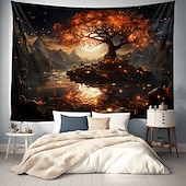 preiswerte Baum des Lebens Wandteppich-Trippy Baum des Lebens hängender Wandteppich, Wandkunst, großer Wandteppich, Wanddekoration, Fotografie, Hintergrund, Decke, Vorhang, Zuhause, Schlafzimmer, Wohnzimmer, Dekoration