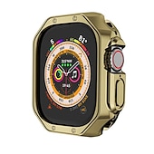 Недорогие Чехлы для умных часов-Чехол для часов Совместим с Apple Watch Ultra 49mm / Series 8 7 41mm 45mm / Series 6 5 4 SE 40mm 44mm Устойчивый к царапинам Полное покрытие бампера Все вокруг защитное ТПУ Часы Крышка