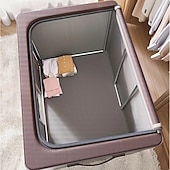 abordables Almacenamiento y organización-Caja de almacenamiento de ropa de gran capacidad, organizador de colchas de ropa a prueba de polvo, contenedor plegable para dormitorio y hogar, 1 ud.