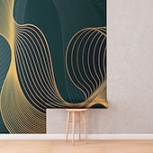 voordelige Behang-cool wallpapers 3d abstracte muurschildering behang muurschildering muurstickers bladeren abstracte schets foto geschikt voor hotel woonkamer slaapkamer art deco