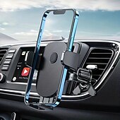 abordables Support de téléphone de voiture-Support de téléphone de voiture universel amélioré : rotation à 360°, serrage automatique, support mains libres pour tous les smartphones