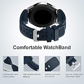 abordables Bracelets de montre Samsung-Bracelet en silicone souple de sport pour Samsung Galaxy Watch 3 4 5 6 40 mm 44 mm 6 classique 43 mm 47 mm 4 classique 42 mm 46 mm 5 LTE 5 PRO 20 mm 22 mm bracelet pour Huawei Watch GT 2 /2e/2 pro