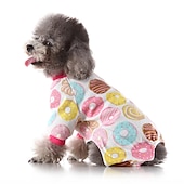 billige Pyjamas-Hunder Katter Pyjamas søt stil Fritid Vinter Vanntett Pustende Myk Vaskbar Bekvem Fritid / hverdag Hundeklær for Bichon Frisé Pommeran ungt kjæledyr Sommerfugl Small