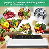 cheap Kitchen Appliances-Vacuum Sealer Machine Automatic Food Sealer for Food Savers w/Starter Kit Led Indicator Lights Easy to Clean Dry &amp; Moist Food Modes
