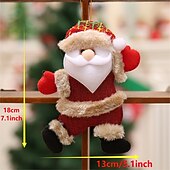 ieftine Accesorii pentru copaci-ornamente pentru pomul de Crăciun, păpuși de jucărie din material textil, ciorapi pentru copii, pandantive de Crăciun suspendate, decorațiuni festive pentru casă, cadouri perfecte pentru copii, decor noel