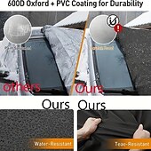ieftine Articole vii în aer liber-husa de parbriz imbunatatita parasolar cu magnet rezistent la apa, rezistenta la zapada, capac de protectie solara pentru geam din fata masinii cu banda reflectorizanta si centura de fixare rezistenta la vant