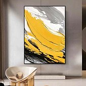 ieftine Picturi Abstracte-picturi în ulei realizate manual, pânză, artă de perete, pictură cu cuțit de culoare abstractă modernă, pentru decorarea casei, pictură rulată fără rame, neîntinsă