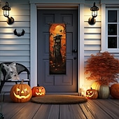 halpa julisteita ripustimilla-1kpl halloween-juliste ripustimilla sisäpihan luuranko haamu kurpitsa lepakkojuhla noitamaalaus lyhty lumottajat seinätaide kangasjulisteet taidetta kotiin olohuoneen sisustus seinätaide sisustus