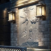economico applique da esterno-applique da parete a led apparecchio di illuminazione per interni ed esterni lanterna esterna impermeabile ip65 alluminio antiruggine lanterna in vetro lampada da parete lanterna cortile giardino