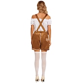 voordelige Lederhosen-Oktoberfest Blouse / overhemd Lederhosen Alpine Hoed Beiers Bavarian Duits Weiden Dames Doek in traditionele stijl