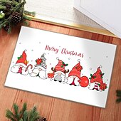 preiswerte Weihnachtsbad-Weihnachts-Fußmatte, weihnachtlicher Willkommensteppich für die Dekoration der Haustür, Badezimmerteppich, Fußpolster, Eingangsbereich