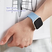 baratos Pulseiras de Apple Watch-Pulseira Esportiva Compatível com Pulseira Apple Watch 38mm 40mm 41mm 42mm 44mm 45mm 49mm Elástico Áspero Fecho Magnético Silicone pulseira de substituição para iwatch Ultra 2 Series 9 8 7 SE 6 5 4 3