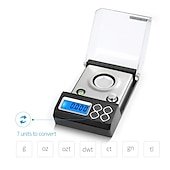 cheap Weighing Scales-Jewelry Scale High Precision Digital Milligram Scale Professional Mini Electronic Balance Powder Scale Gold Jewelry Carat Scale