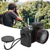 baratos Câmaras, Fotografia &amp; Vídeo-câmera digital selfie com tela flip câmera de vídeo com zoom digital câmera compacta para vlogs