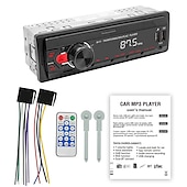 お買い得  カー・マルチメディア・プレーヤー-カーラジオ 1 din Bluetooth 自動車サウンド mp3 プレーヤー fm マルチレーザーオートステレオ自動車ラジオマルチメディアステレオ