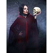 levne Pánské kostýmy-Duch Smrtka Cosplay kostým Kostým na Večírek plášť s kapucí Dospělé Pánské Dámské Úbory Strašidelný kostým Výkon Párty předvečer Všech svatých Plesová maškaráda Mardi Gras Jednoduchý karnevalov