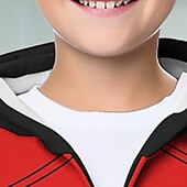 billiga Pojkens 3D-djur-Pojkar 3D SPIDER Huvtröja Kappa Ytterkläder Långärmad 3D-tryck Höst Vinter Mode Streetwear Häftig Barn 3-12 år Utomhus Ledigt Dagligen Normal