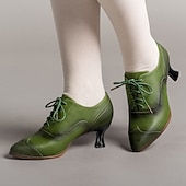 ieftine Oxfords de Damă-Pentru femei Pantofi pumps Sandale Oxfords Bullock Pantofi Mărime Plus Size Pantofi de epocă Petrecere Zilnic Elimina Toc Mic Elegant Epocă Modă Imitație Piele Roșu Închis Negru Alb