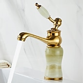 abordables Classiques-Robinet lavabo - Séparé Plaqué Set de centre Mitigeur un trouBath Taps
