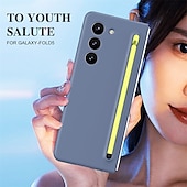 cheap Samsung Cases-Phone Case For Samsung Galaxy Z Fold 6 Z Fold 5 Z Fold 4 Z Fold 3 Back Cover with Screen Protector Pencil Holder Full Body Protective PC