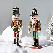 olcso Gyűjthető figurák-karácsonyi diótörő figurák díszek (30cm/11.81in), szobadekoráció, jelenetdekor, asztali dekoráció, karácsonyi kellékek, karácsonyi díszek