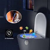levne Domácí přístroje-16barevné podsvícení záchodové mísy wc světla záchodového sedátka s pohybovým senzorem chytré noční světlo do koupelny toaletní záchodové světlo