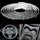 halpa Sisätilan DIY-tuotteet-starfire 5m bling auton verhoilu itsekiinnittyvä bling auton sisäpuolen auton lisävarusteet naisille auton kojelautakoristeet