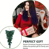 お買い得  リース、ガーランド、スワッグ-1pc クリスマスティアドロップ盗品人工松の盗品メールボックス盗品フロントドアティアドロップリース休日クリスマス装飾 90 センチメートル