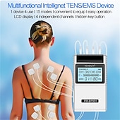 Недорогие Массажеры для всего тела-Электронный импульсный массажер Ten Ems, стимулятор мышц, физиотерапевтический инструмент, несколько выходных меридианов, для домашнего здравоохранения