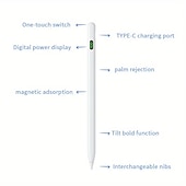 voordelige Styluspennen-universele actieve pen voor ipad iphone digitale display capacitieve stylus pen voor android ios windows touchscreen megnetic stylus voor apple potlood/sumsung tablet