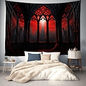 cheap Wall Tapestries-Wall Tapestries Castle Vintage Dark Punk Gothic Style Home Decor