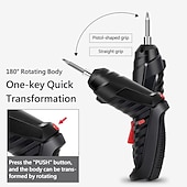 cheap Screw &amp; Nut Drivers-15PCS/Set Foldable Electric Screwdriver Repairing Tools Screw Tightening USB Charging With LED Lighting For Maintenance Installation