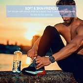 abordables Bracelets de montre Samsung-Bracelet en silicone souple de sport pour Samsung Galaxy Watch 3 4 5 6 40 mm 44 mm 6 classique 43 mm 47 mm 4 classique 42 mm 46 mm 5 LTE 5 PRO 20 mm 22 mm bracelet pour Huawei Watch GT 2 /2e/2 pro