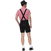 Μπύρα Oktoberfest Lederhosen Πουκάμισο βαυάρος βαυάρος Γερμανικά Λιβάδια Ανδρικά Πανί παραδοσιακού στυλ Μπλούζα Κοντά Παντελονάκια