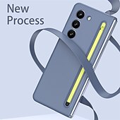 cheap Samsung Cases-Phone Case For Samsung Galaxy Z Fold 6 Z Fold 5 Z Fold 4 Z Fold 3 Back Cover with Screen Protector Pencil Holder Full Body Protective PC