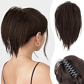 abordables Chignons-chignons Chignon Queue de cheval avec griffe Cheveux Synthétiques Pièce de cheveux Extension des cheveux Droit Soirée Usage quotidien Soirée &amp; Evénement A1 A2 A3