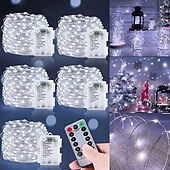 お買い得  電池式-2メートル 5メートル 10メートル ストリングライト 20/50/100/120 LED 2835 SMD 温白色 ホワイト マルチカラー 銅線ライト ハロウィーン クリエイティブ パーティー 3 V