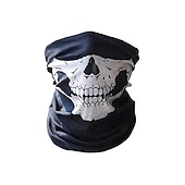 cheap Men&#039;s Costumes-Halloween Grim Reaper Costume Skeleton Skull Outfits 4 PCS Cape with Hood Cloak Plastic Scythe Skull Mask Easy Halloween Costumes Carnival for Men Adults