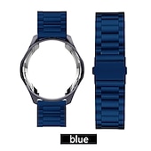cheap Samsung Watch Bands-Watch Band for Samsung Galaxy Watch 6 5 4 40/44mm Watch 6 Classic 43/47mm Watch 5 Pro 45mm Watch 4 Classic 42/46mm 3 41mm Stainless Steel Replacement  Strap with Case Sport Band Wristband