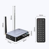 levne Bluetooth sady do auta / handsfree-m9 pro bluetooth 5.1 audio přijímač vysílač 3,5mm aux bezdrátový hudební adaptér u disková/tf karta FM rádio přehrávač dac převodník
