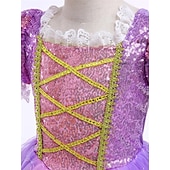 economico Costumi per bambine-Fiaba Principessa Sofia Abito da damigella Costume per festa a tema Abiti in tulle Cosplay for Ragazze Bambini Carnevale Mascherata Matrimonio Ospite di nozze